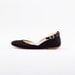 black ballet flats with ribbon