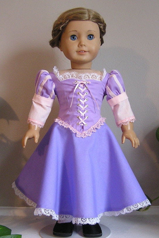 Rapunzel Dress for American Girl or 18 Inch Doll