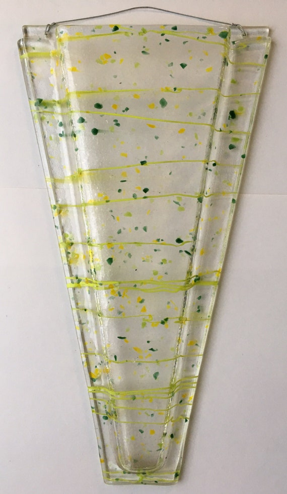 large glass wall vase