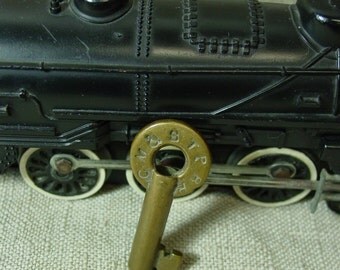 Antique/Vintage Railroad Key Brass Hollow Barrel Chicago Milwaukee & St.Paul Railroad 1920's