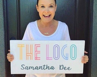 Handpainted Wooden Consultant Sign, with approved colors. Photography prop, Popup shop