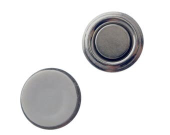 5 Small Round Button & Badge Magnets Free Shipping!! -- Strong Magnetic Name Tag ID Holders - Sticker Adhesive Backing (SPID-9510-Q5)