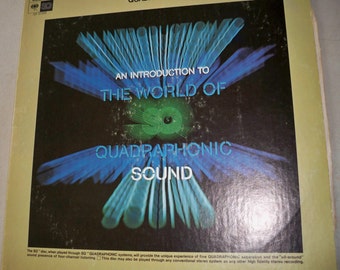 Vintage 1973 "An Introduction To The World Of Quadraphonic Sound" Record Album - Very Cool