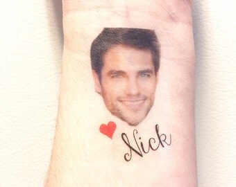 Bachelorette Party Favor - Bachelorette Tattoo - Bachelorette Party Favors - Groom's Face Tattoo - Bride Tattoo - Bride Gift - Funny Gift