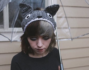 My Neighbor Totoro - Handmade Totoro Crochet Ear Warmer Headband