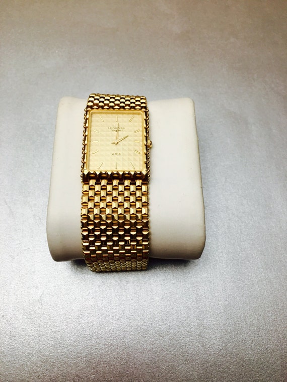 Longines Qwr Wrist Watch Mans Watch Gold Filled Swiss