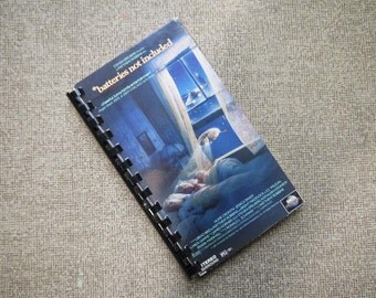 Handmade Batteries Not Included 1987 Movie Repurposed VHS Cover Notebook Journal