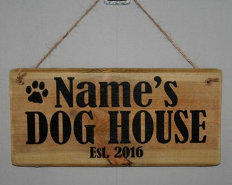 Dog in yard sign | Etsy