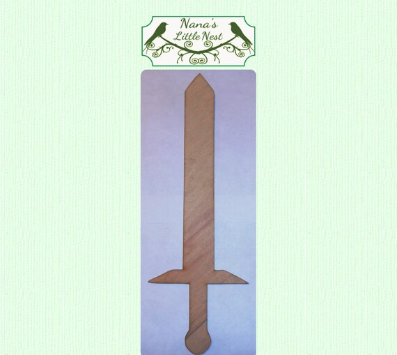 Sword Large Wood Cut Out Laser Cut