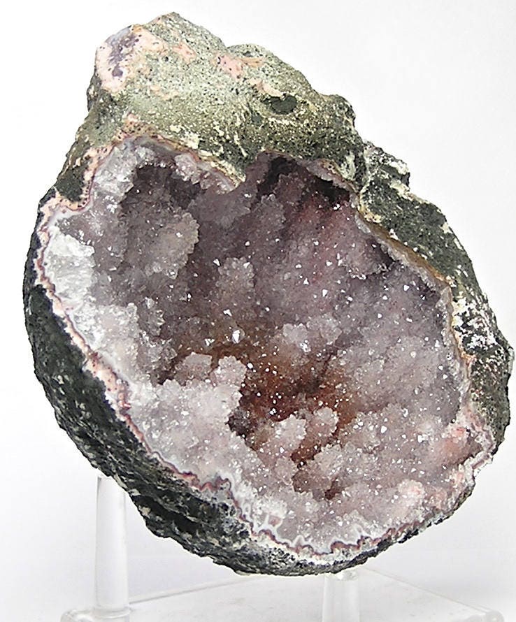 Amethyst Large Purple Quartz Druzy Drusy Stalactites with Pink