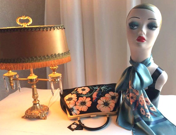 Handbag + Silk Scarf, 100% silk scarf,Sweet Swallow bag,christmas,gift for her,gift for mom,Woody Ellen,christmas gifts,christmas gift ideas