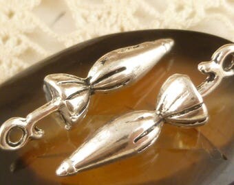 Umbrella Charms, 3-D Antiqued Silver (6) - S31