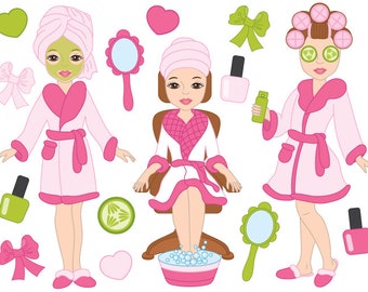 Spa Clipart 80OFF Graphics Girls Party Spa Clipart 80OFF Graphics Girls Party