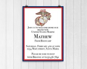 Items similar to Joining Navy -- Farewell Party military invitations or ...