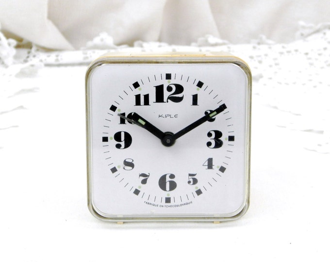 Working Vintage Mid Century Kiple Mechanical Alarm Clock from Eastern Europe, Czechoslovakia Retro Wind-up Clock, European Time Piece