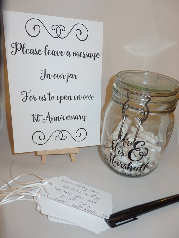 Wedding Message in a Bottle Jar Guest Book kit alternative