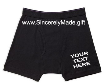 Custom Boxer Briefs for Men - Funny Gifts for Men - Gift Ideas for Men - Gifts for him - boyfriend gifts - Unique gifts for men - Boxers