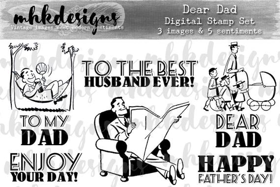 Dear Dad Digital Stamp Set