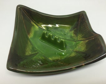 Mid Century Modern Ceramic Ash Tray - Made in USA