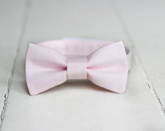 Boys Blush Pink Bow Tie - Boys Blush Bow Tie, Blush Baby Bow Tie, Blush Little Boys Bow Tie, Blush Toddler Bow Tie, Blush Boys Bowtie
