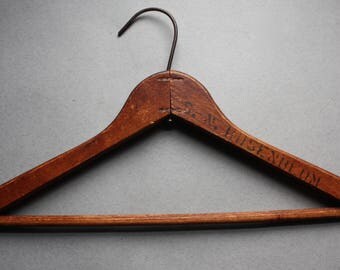 Vintage Wooden Hanger with Stenciled Name