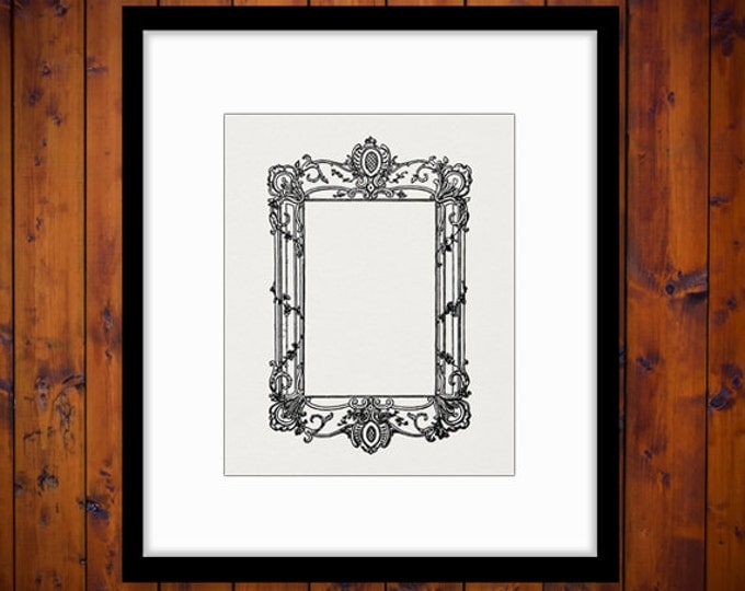 Printable Graphic Elegant Frame Digital Antique Classic Ornate Border Image Download Jpg Png Eps HQ 300dpi No.3568