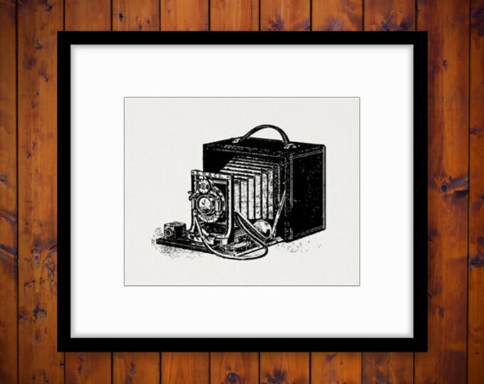 Digital Image Antique Camera Download Old Fashioned Printable Illustration Graphic Artwork Vintage Clip Art Jpg Png HQ 300dpi No.1434