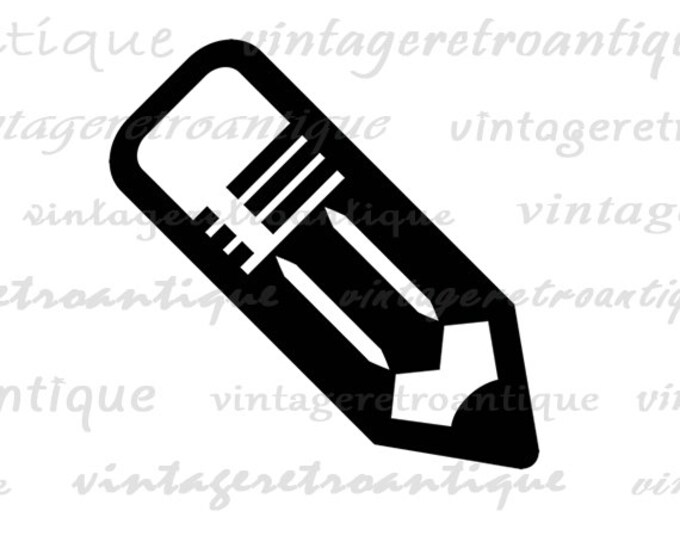 Digital Image Pencil Graphic School Pencil Icon Printable Download Antique Clip Art Jpg Png Eps HQ 300dpi No.4396