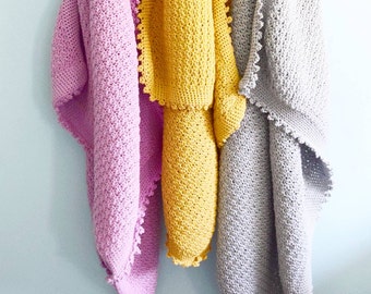 the Bee's Knees baby crochet blanket pdf pattern