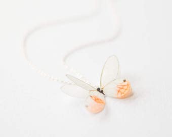 Butterfly Necklace, Gifts for Her, Bridesmaid Gift, Dainty Necklace, White butterfly