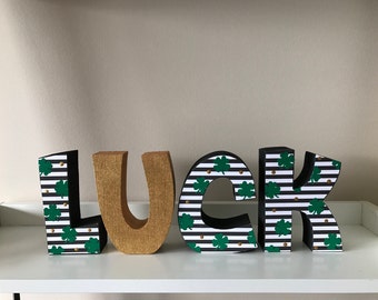LUCK Letter Set // St. Patrick's Day Decor