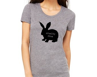 Cruelty Free Shirt | Vegan Shirt | Bunny | Animal Lover | Rabbit | No Animal Testing | Rescue | Bunny Gifts | Animal Shelter | Tee Shirt