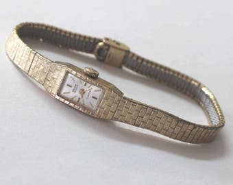 Vintage 17 jewels Gruen Precision 14K yellow gold Ladies Wrist watch - sku 1639l3