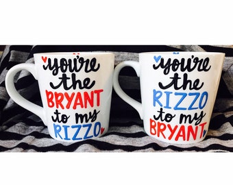 best friends-gifts for baseball fan- besties- coffee mug- bryant-rizzo- best friend goals-Father's Day- chicago cubs- Bromance- Mother's Day