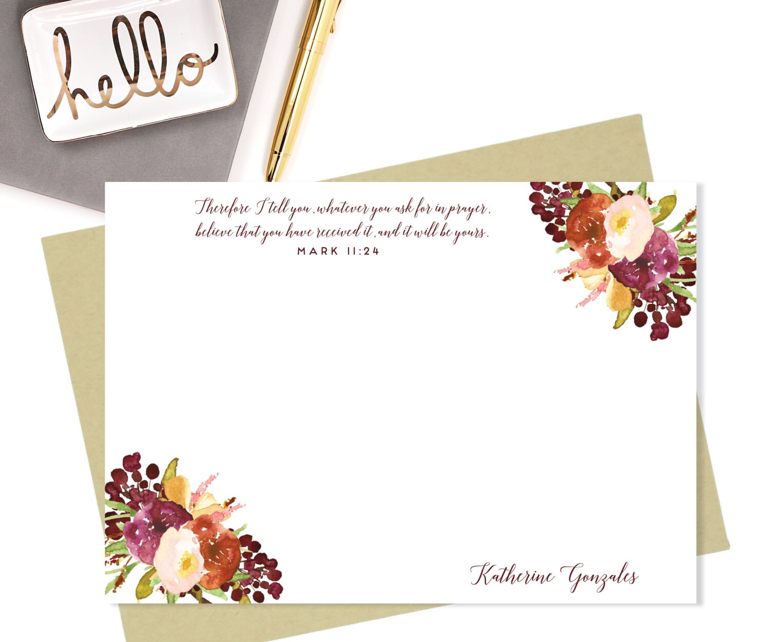 Note CardsPersonalized Stationery5x7StationeryPersonalized