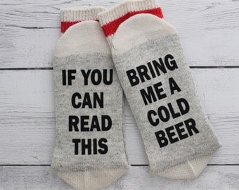 Beer Socks, Father's day, beer drinker, Beer, beer socks for men, If you can read this, Bring me a beer, Birthday, gift, Beer me, beer