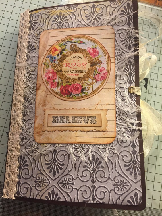 Handmade vintage journal