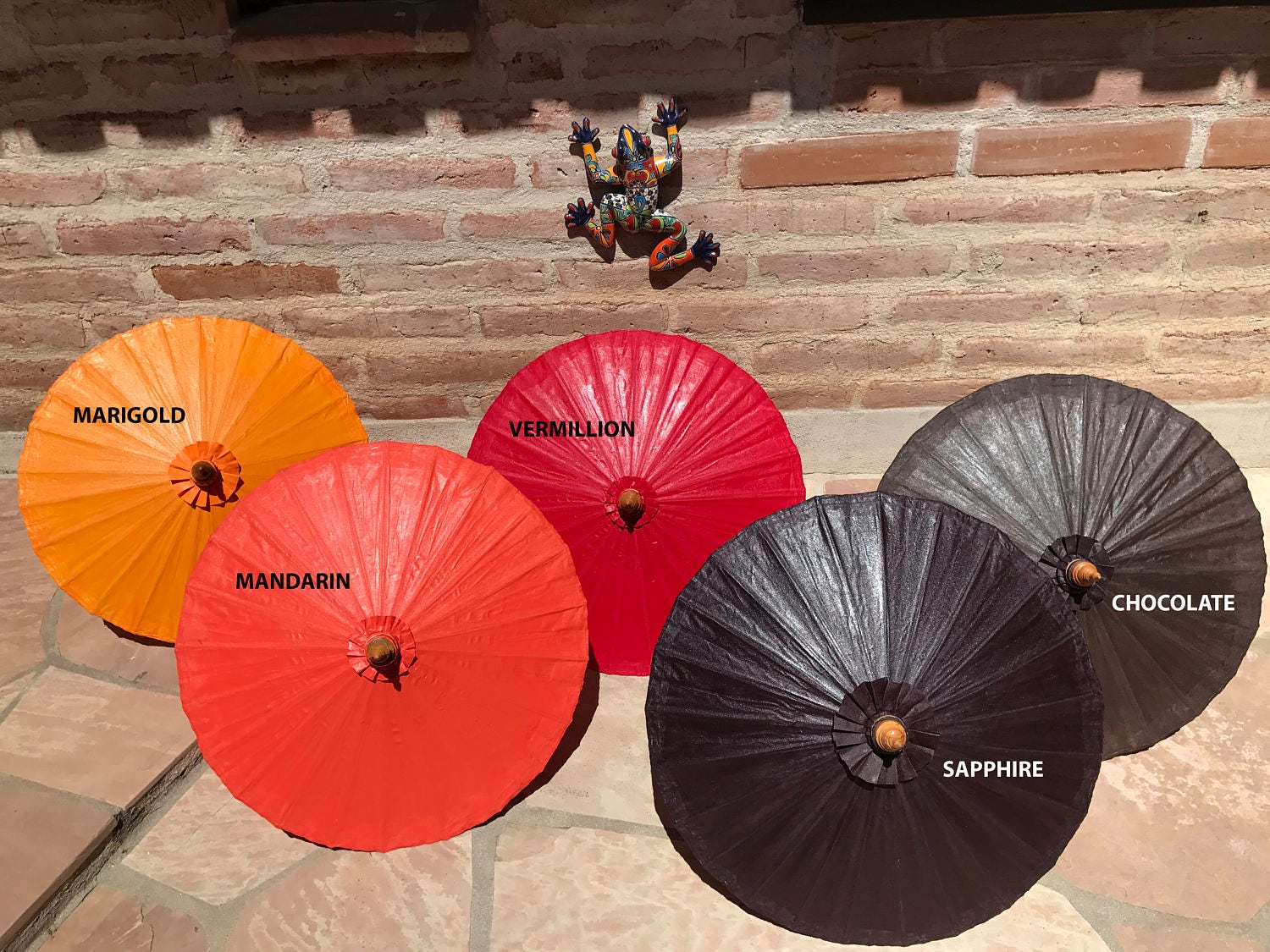 Waterproof Cotton Canvas Parasols 28 canopy & bamboo