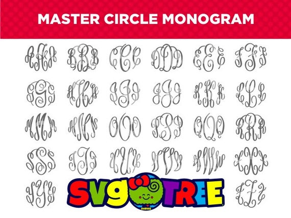 Download Master Circle SVG Circle Monogram SVG Diamond Monogram SVG ...