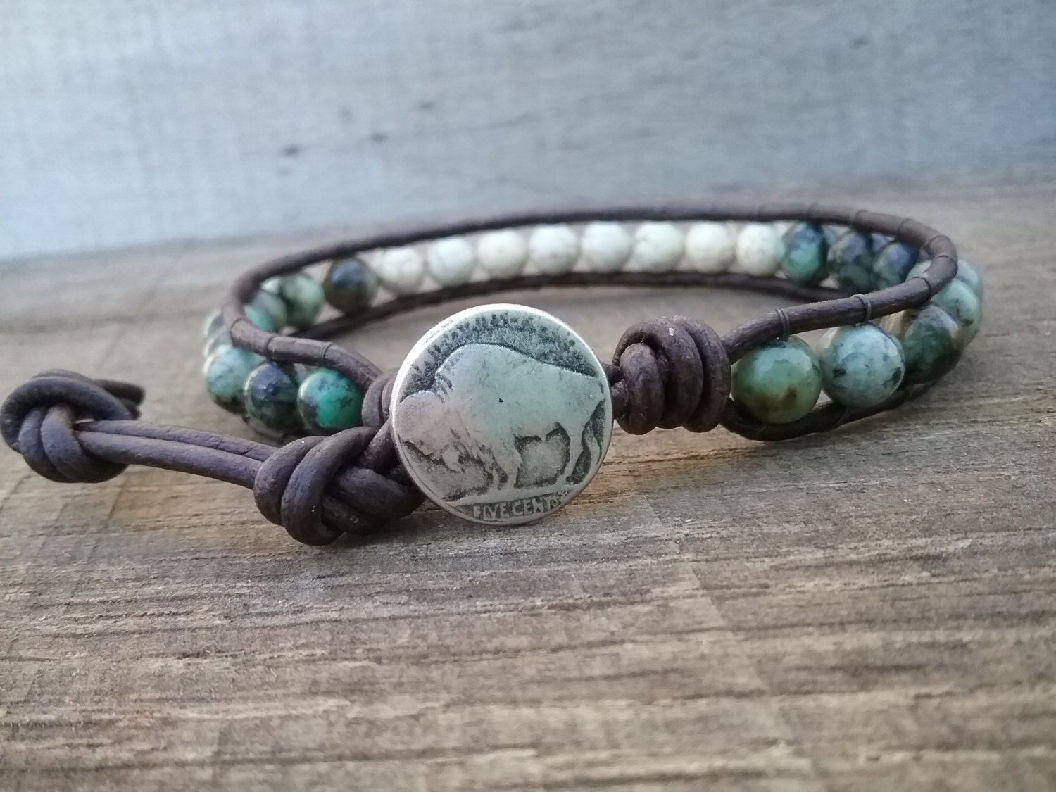 Native American Jewelry Turquoise Bracelet Mens Gift