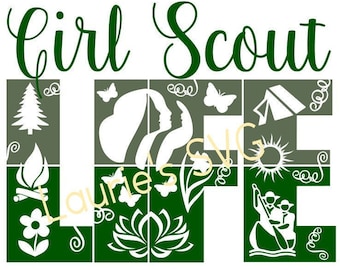 Girl Scout Camp Svg