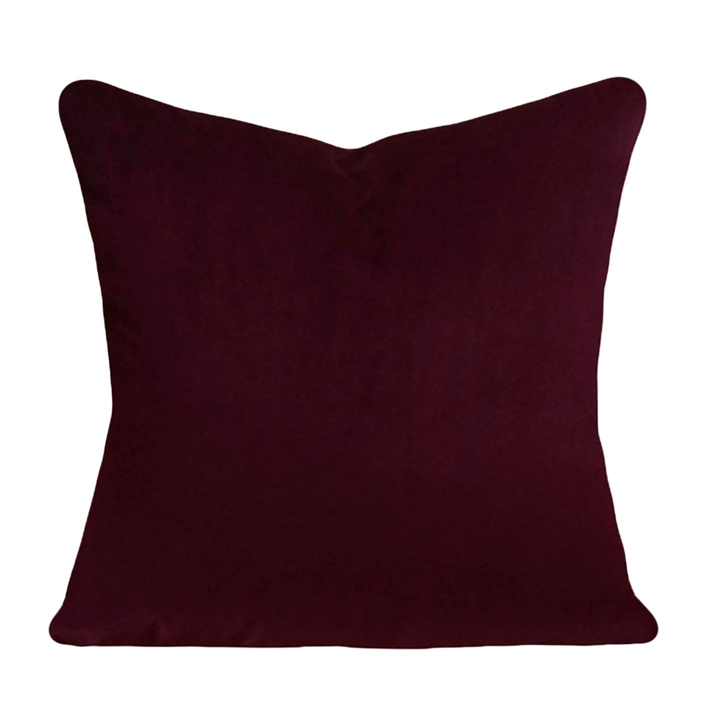  Burgundy  Velvet  Decorative Pillow  Cover Throw Pillow  Both