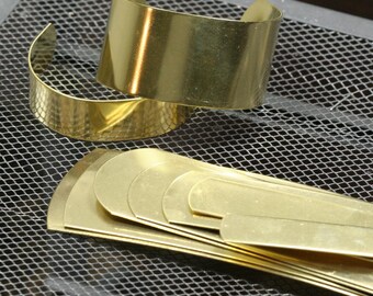 Bracelet Cuff Blanks, Raw Brass Sheet, RBBP ( stamping ) Thickness 20 gauge 0.8 mm 1423RW