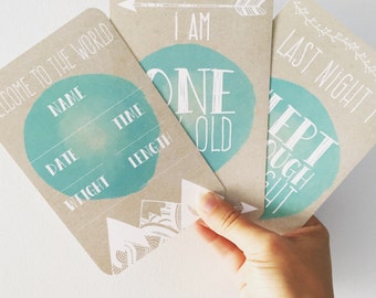 Minty Fresh ~ Baby Milestone Cards