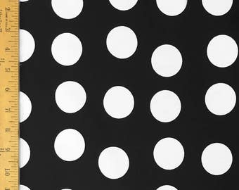 Sale Robert Kaufman, Pimatex Basic, Black with Large White Polka Dots