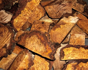 5 Pound Lots of Black Cherry Burl Bulk Lots Wooden Jewelry Knife Scales Pen Blanks Variety Craft Wood Burl by the Pound Bargain Wood