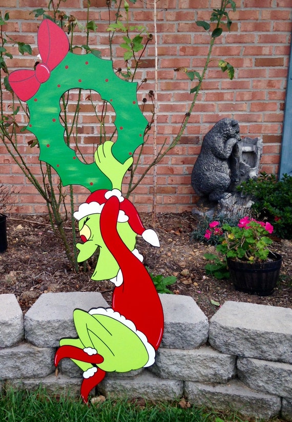 Grinch Swing From Wreath Decoration