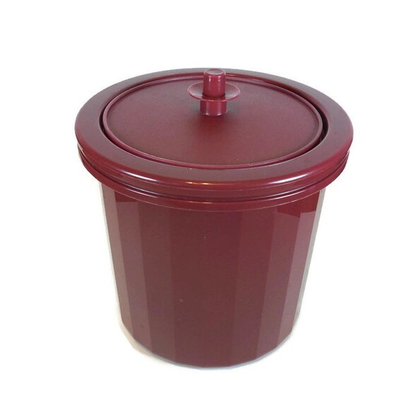 Tupperware Ice Bucket Wine Cooler Push Button Seal Covered