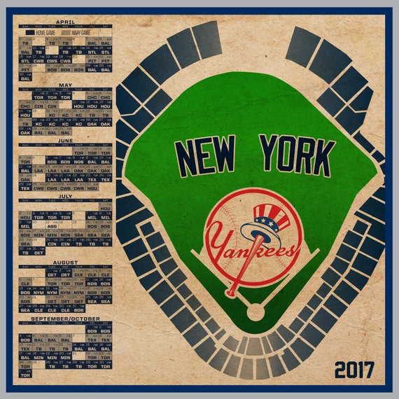 New York Yankees 2017 Schedule