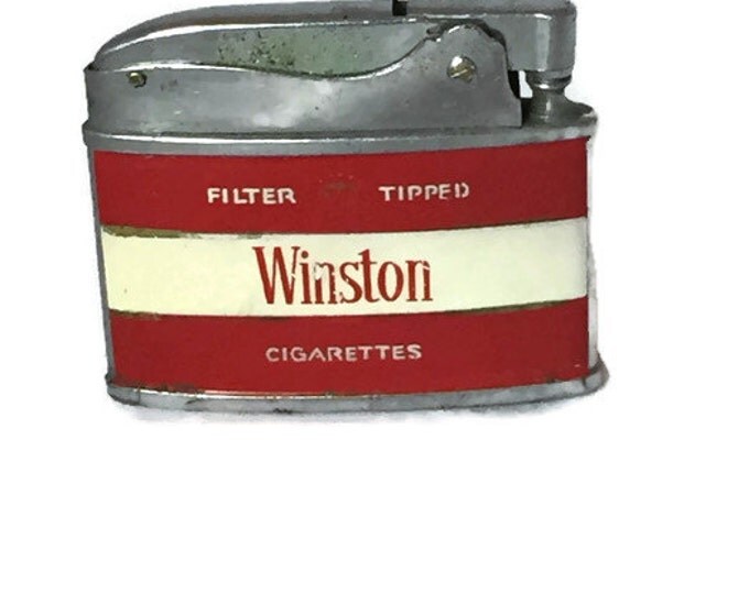 Vintage Winston Lighter - 1960's Cigar Cigarette Promotional Lighter - Vintage Tobacciana,